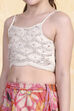Off White Polyester Lehenga Set image number 1