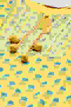 Yellow Cotton Straight Kurta Palazzo Suit Set image number 1