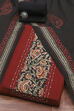 Red Cotton Hand Block Print Unstitched Suit Set image number 0