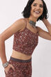 Blue Cotton Printed Top image number 3