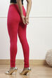 Camel Cotton Blend Solid Churidar image number 5