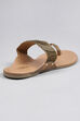 Bronze Sequin Embellished Sandals image number 5