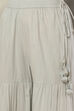 Powder Blue Poly Metallic Straight Suit Set image number 2