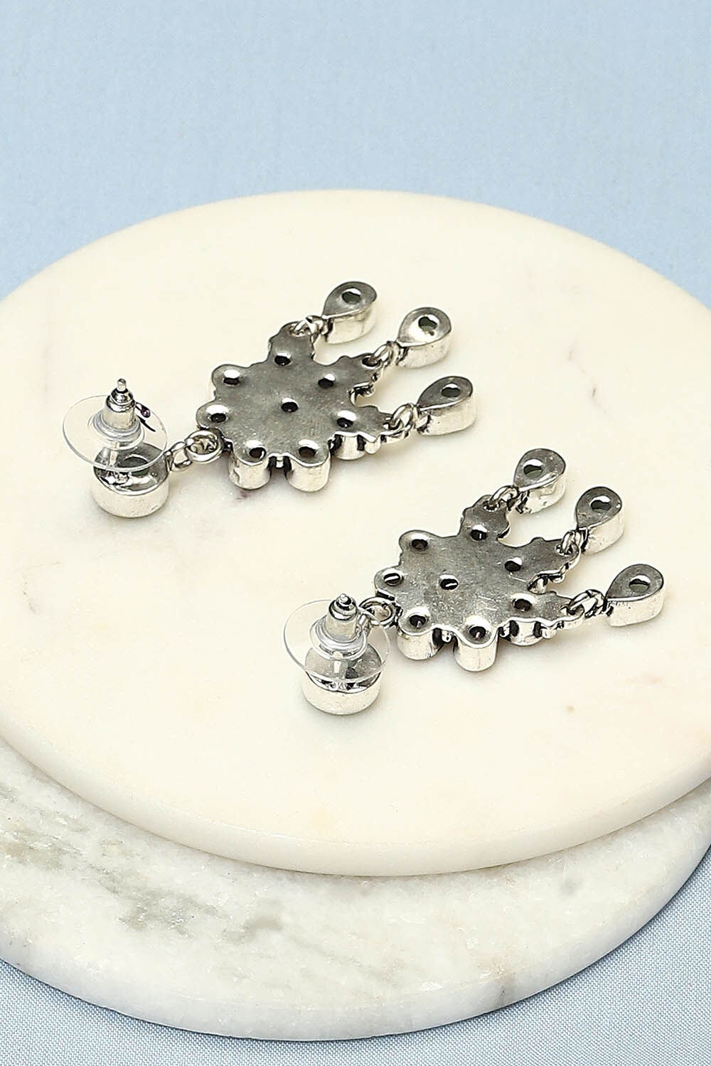 Light Purple Brass Earrings image number 2