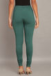 Green Cotton Lycra Churidar image number 5