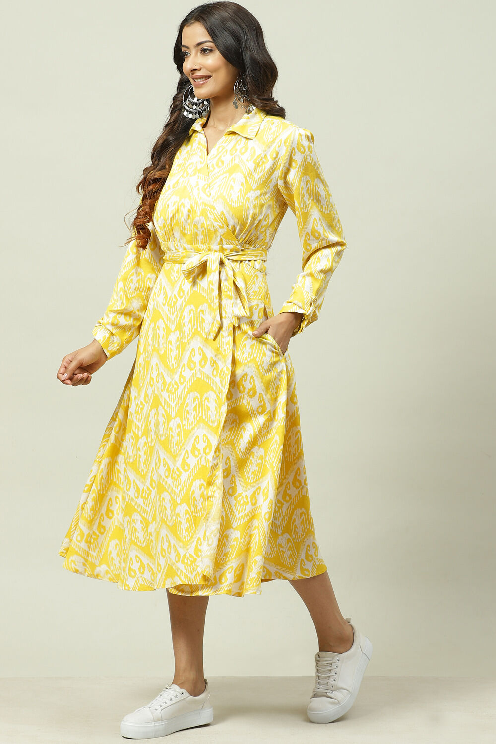 Lemon Cotton Fusion Wear image number 0