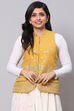 Mustard Straight Silk Yarndyed Jacket image number 0