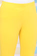 Yellow Cotton Straight Kurta Legging Suit Set image number 2