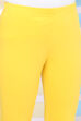 Yellow Cotton Straight Kurta Legging Suit Set image number 2
