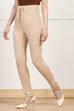 Almond Beige Acrylic Pants image number 2