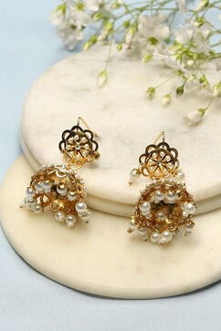 Gold Brass earrings image number 0