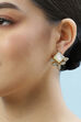 White Brass Earrings image number 1