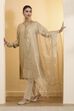 Gold Poly Banarasi Dupatta image number 2