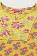 Yellow Cotton Straight Printed Kurta Set image number 1