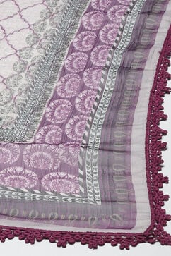 Purple Art Silk Sharara Kurta Garara Suit Set image number 3