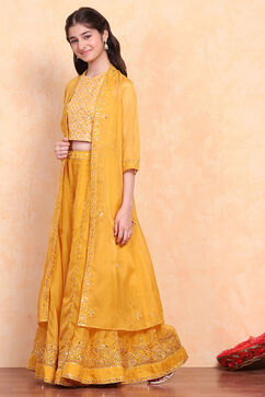Yellow Polyester Set image number 3