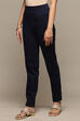 Indigo Cotton Blend Solid Jeggings image number 2