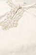Rohit Bal Off White Cotton Blend Straight Kurta Suit Set image number 1