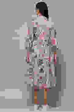 Powder Blue Cotton Tiered Dress image number 3