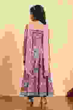 Pink Viscose Short Top Lehenga Set image number 4