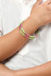 Green & Pink Metal & Beads Kids Bangles image number 3