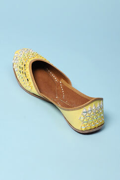 Yellow PU Mojaris image number 4
