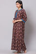 Dark Brown Straight Cotton Printed Sleepwear image number 5