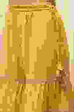 Ochre Yellow Embroidered Straight Suit Set image number 2