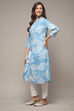 Coral LIVA Straight Printed Kurta image number 3