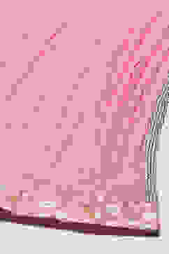 Blush Pink Cotton Anarkali Kurta Lehenga Set image number 3