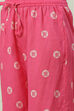 Magenta Cotton Straight Kurta Regular Pants Suit Set image number 2