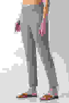 Green Cotton Lycra Straight Pants image number 2