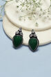 Green Brass Earrings image number 0