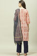 Orange Cotton Woven Unstitched Suit Set image number 4
