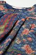Blue & Navy Blue Printed Gathered Suit Set image number 1