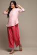 Pink Cotton Blend Kurti image number 0