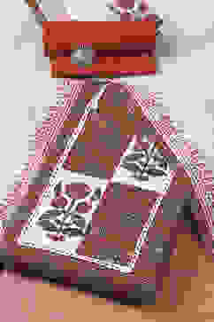 Maroon Cotton Hand Embroidered Unstitched Suit Set image number 0