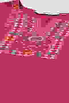 Fuschia Solid LIVA Straight Kurta Slim Pant Suit Set image number 1