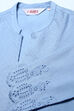 Peach Cotton Flax Kurta image number 1