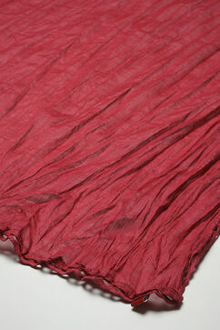 Maroon Cotton Dupatta image number 1