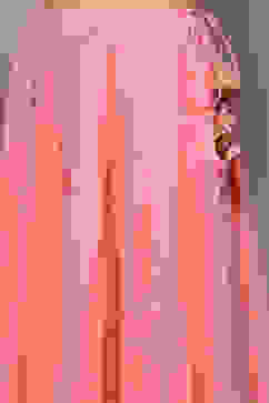 Pink Cotton Mirror work Anarkali Lehenga Set image number 2