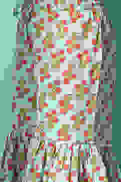 Turquoise Cotton Flared Kurta Sharara Suit Set image number 2