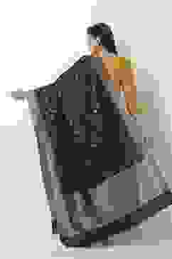 Green Black Art Silk Dupatta image number 2