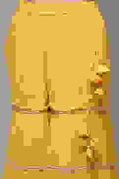 Yellow Art Silk Straight Kurta Garara Suit Set image number 6