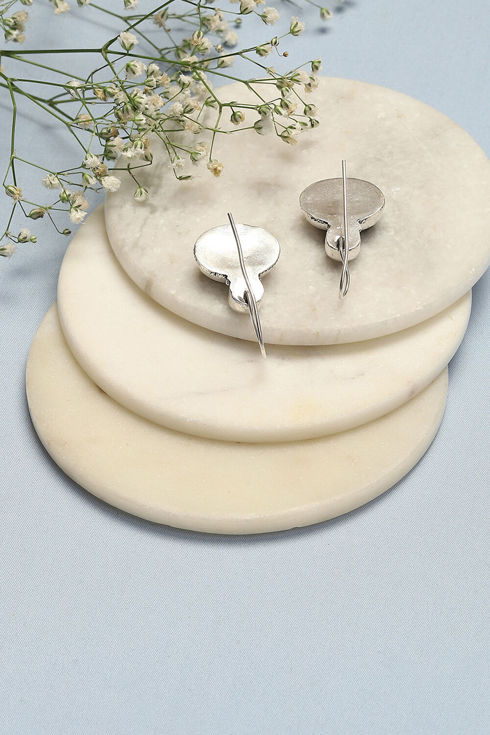 Green Brass Earrings image number 2