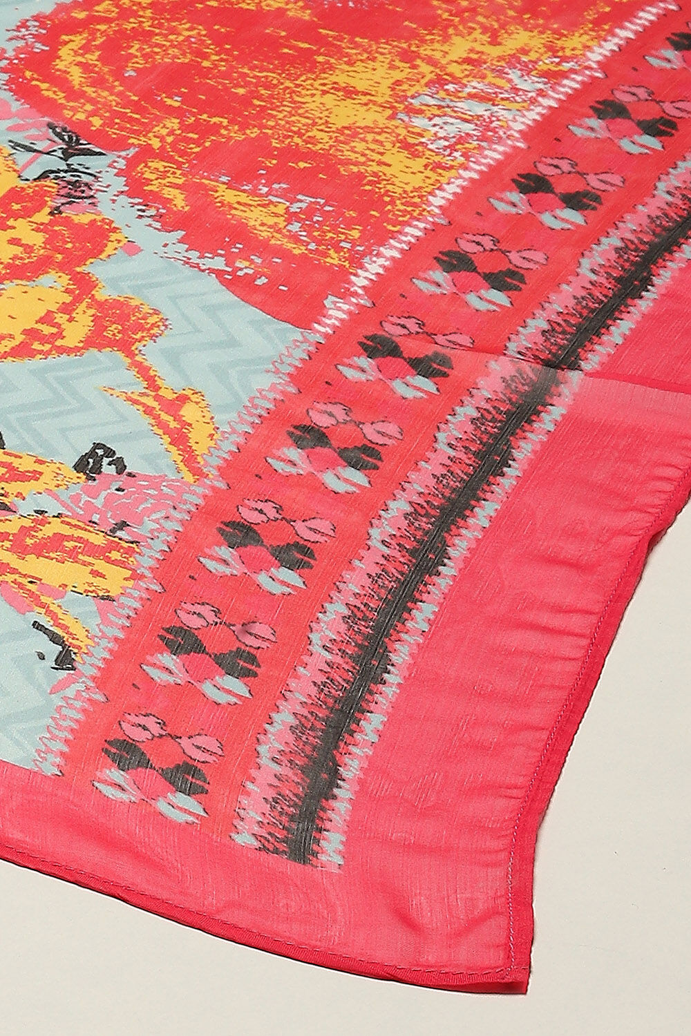 Sky Blue Cotton Straight Kurta Palazzo Suit Set image number 2