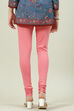 Camel Cotton Blend Solid Churidar image number 4