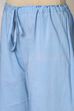 Brown Cotton Straight Kurta Palazzo Suit Set image number 2