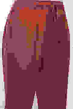 Rust Cotton Flax Slim Solid Pants image number 1