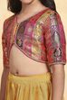 Mustard Yellow Polyester Gathered Lehenga Set image number 1